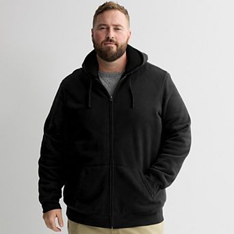 Big & Tall Sonoma Goods For Life® High-Pile Fleece Full Zip Hoodie