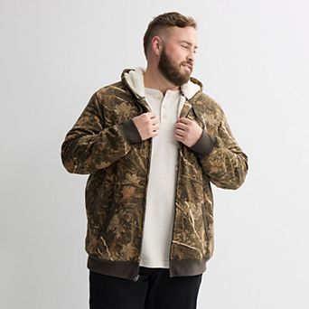 Big & Tall Sonoma Goods For Life® High-Pile Fleece Full Zip Hoodie