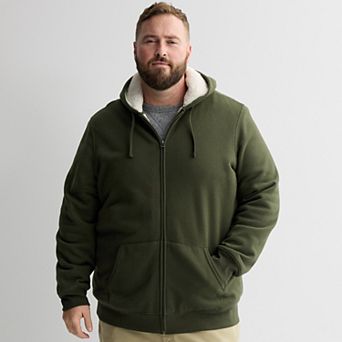 Big & Tall Sonoma Goods For Life® High-Pile Fleece Full Zip Hoodie