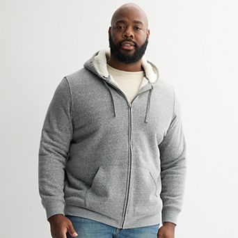 Big & Tall Sonoma Goods For Life® High-Pile Fleece Full Zip Hoodie