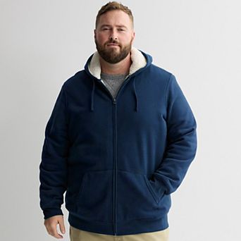 Big & Tall Sonoma Goods For Life® High-Pile Fleece Full Zip Hoodie