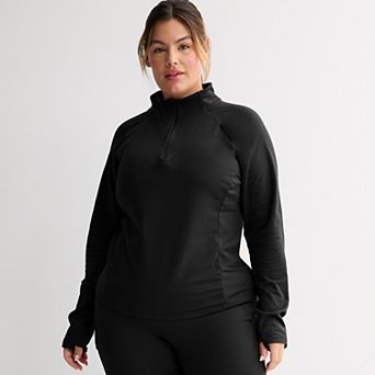 Plus Size Tek Gear® Warm Gear Quarter Zip Pullover