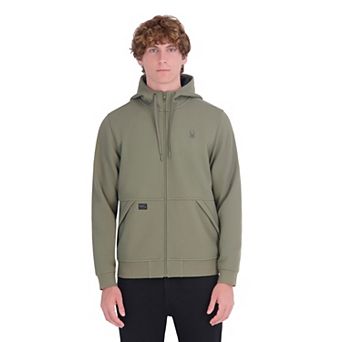 Men's Spyder Mini Waffle Bonded Fleece Full Zip Hoodie