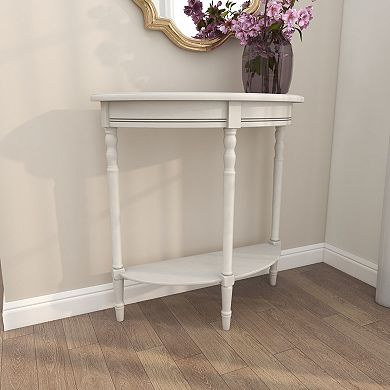 Stella & Eve Half Moon Wood Console Table