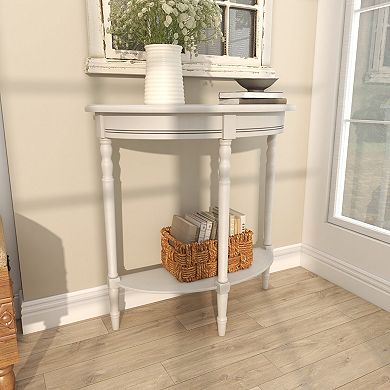 Stella & Eve Half Moon Wood Console Table