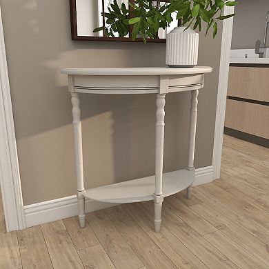 Stella & Eve Half Moon Wood Console Table