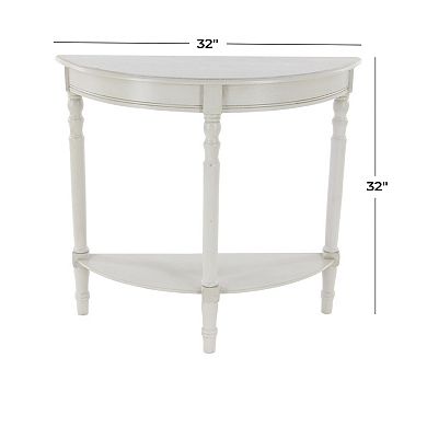 Stella & Eve Half Moon Wood Console Table