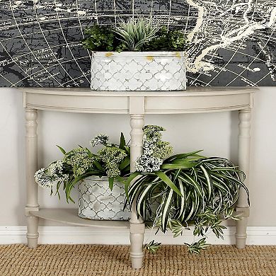 Stella & Eve Half Moon Wood Console Table
