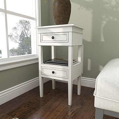 Stella & Eve Wood 2-Drawer Accent Table