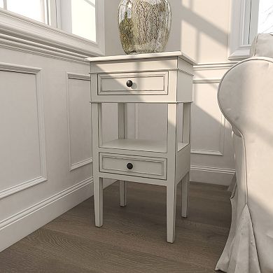 Stella & Eve Wood 2-Drawer Accent Table