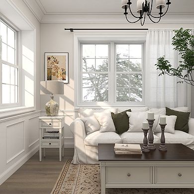 Stella & Eve Wood 2-Drawer Accent Table