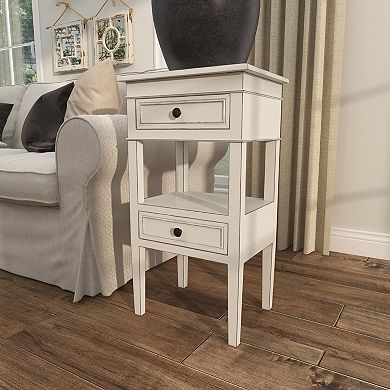 Stella & Eve Wood 2-Drawer Accent Table