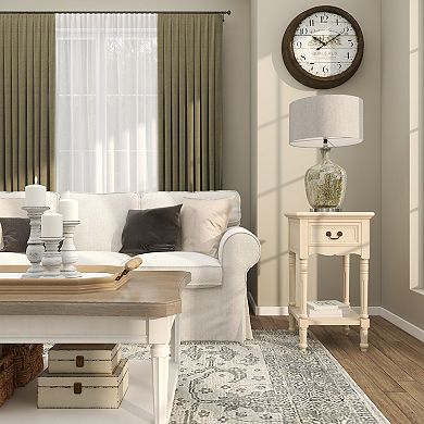 Stella & Eve Wood Accent Table with 1 Drawer