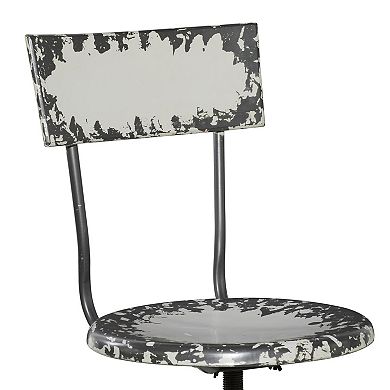 Stella & Eve Metal Bar Stool with Backrest