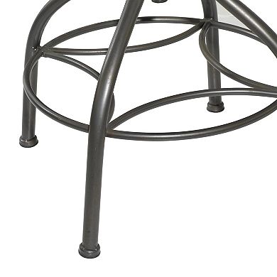 Stella & Eve Metal Bar Stool with Backrest