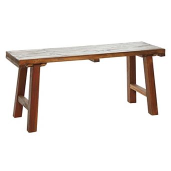 Stella & Eve Wood Handmade Natural Entryway Bench