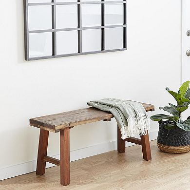 Stella & Eve Wood Handmade Natural Entryway Bench