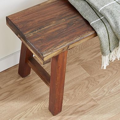Stella & Eve Wood Handmade Natural Entryway Bench