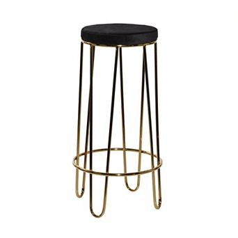 Stella & Eve Metal Bar Stool with Upholstered Seat