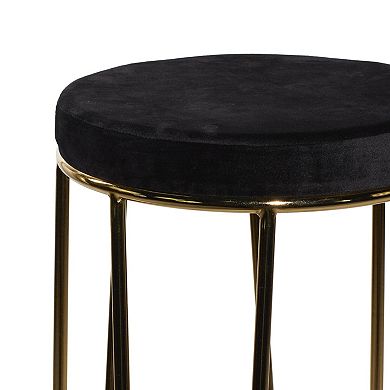 Stella & Eve Metal Bar Stool with Upholstered Seat