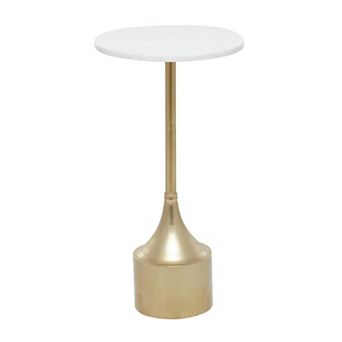 Stella & Eve Metal Accent Table with Marble Top