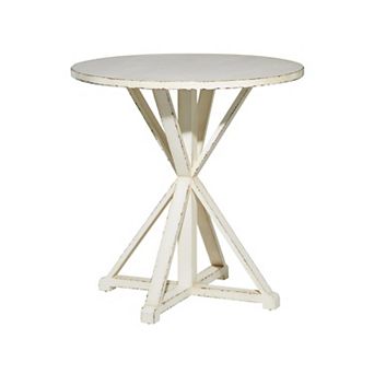 Stella & Eve Wood Accent Table with X Shaped Legs