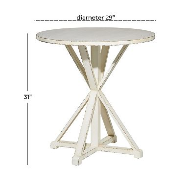 Stella & Eve Wood Accent Table with X Shaped Legs