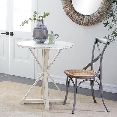 Stella & Eve Wood Accent Table with X Shaped Legs