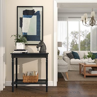Stella & Eve Wooden Console Table with Shelf