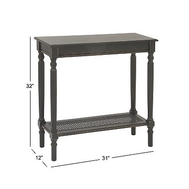 Stella & Eve Wooden Console Table with Shelf