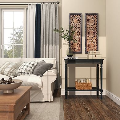 Stella & Eve Wooden Console Table with Shelf