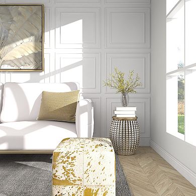 Stella & Eve Metal Open Frame Accent Table with Crystal Embellishments