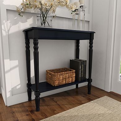 Stella & Eve Wood Slim Turned Console Table