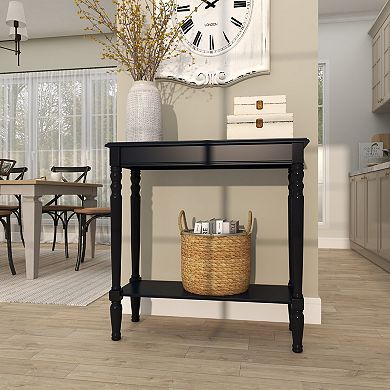Stella & Eve Wood Slim Turned Console Table