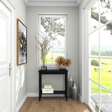 Stella & Eve Wood Slim Turned Console Table
