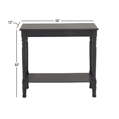 Stella & Eve Wood Slim Turned Console Table