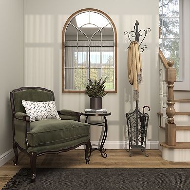 Stella & Eve Vintage Style Freestanding Metal Coat Rack with Scroll Designs