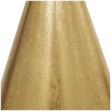 Stella & Eve Metal Pedestal Base Accent Table with Mirrored Glass Top