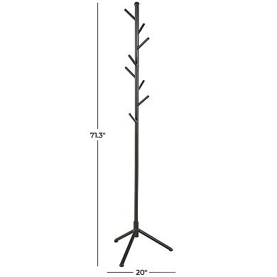 Stella & Eve Metal 8-Hook Freestanding Coat Rack with Triangle Legs