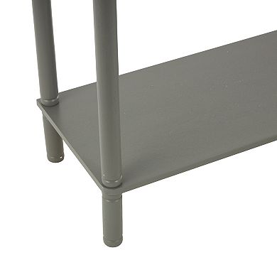 Stella & Eve Wood Handmade 2-Drawer Console Table with Ribbed Front