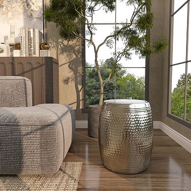 Stella & Eve Hammered Metal Accent Table