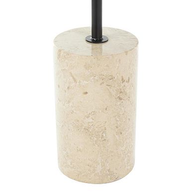 Stella & Eve Wood Accent Table with Marble Base