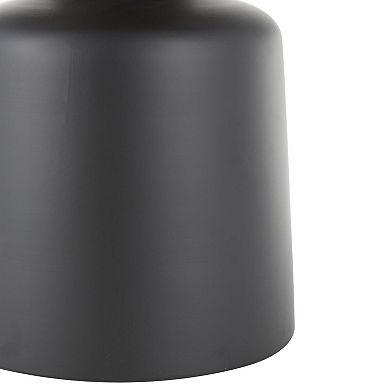 Stella & Eve Metal Pedestal Accent Table with Faux Marble Top