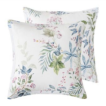 Levtex Home Seraphine Blooms 2 pc Euro Sham Set