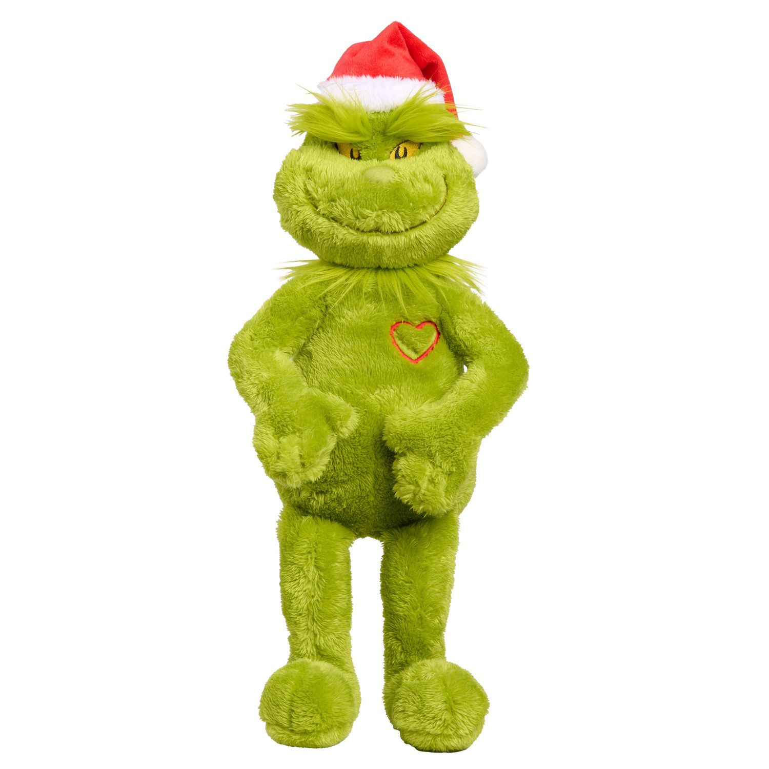 Детская мягкая игрушка Just Play Dr. Seuss The Grinch Glowing Heart Plush Toy — фото 1