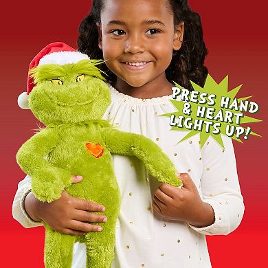 Just Play Dr. Seuss The Grinch Glowing Heart Plush Toy
