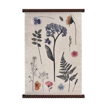American Art Décor Spindle Tapestry Floral Wall Decor