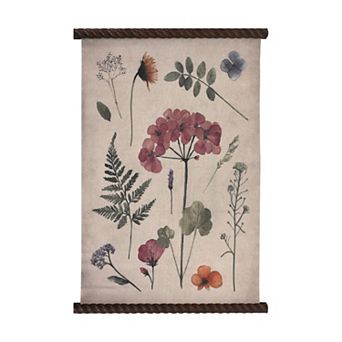 American Art Décor Spindle Tapestry Floral Wall Decor
