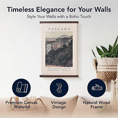 American Art Décor Spindle Tuscany Tapestry Wall Decor