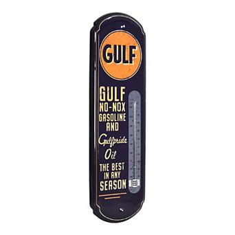 American Art Décor Gulf Vintage Indoor / Outdoor Thermometer Retro Sign